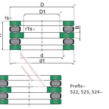 51128 M 51228 M 51130 M 51230 M 51330 M 51430 M 51132 M 51232 M 52232M 62332M 52234M, Single Double Row Thrust Ball Bearings photo-3