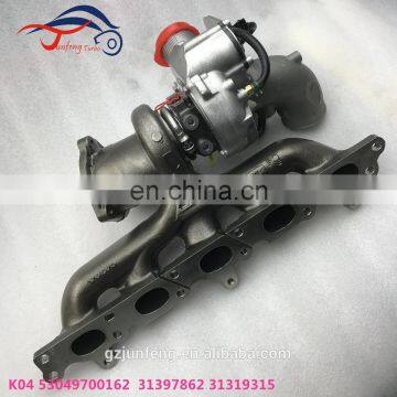 K04 Turbo 53049700162 31397862 31319315 Turbocharger Used for Volvo S60 T5 70 2.5T Engine