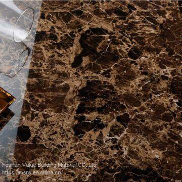 Dark Emperador Porcelain Glazed Tile 60x60cm photo-4