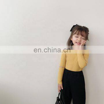 6468 Fashion Baby Clothes Kids Clothing Girl Spring Cotton Long Sleeve t Shirt