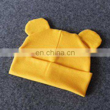 Baby Caps Toddler Newborn Girl Boy Cotton BEANIES With Ears Solid Striped Caps Spring Autumn 24Colors for 0-2T photo-6