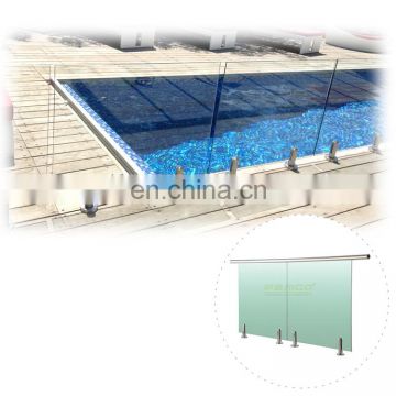 China balustrade suppliers low price deck handrail glass railing