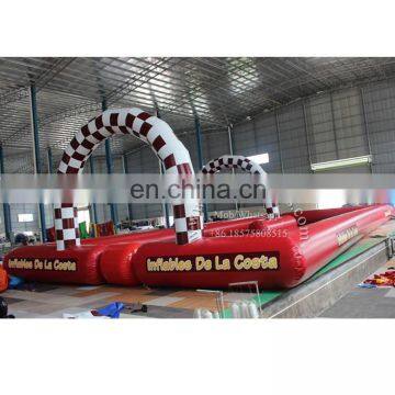 Cheap price inflatable go kart track inflatable race track inflatable zorb ball track for sale