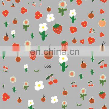 JOYFUL 661-667 Hipster Dried Flower Cute Flowers Blooming Gradient UV Nail Decals Nail Beauty Sticker photo-6