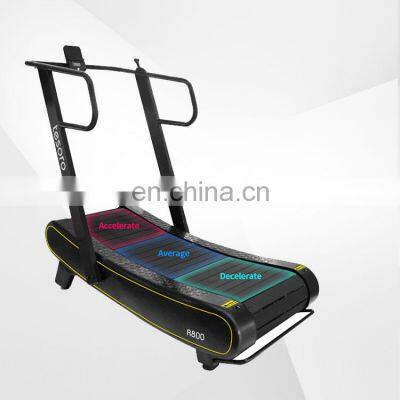 Factory Supply Top Quality Home Fitness equipment self-generated gym running equipment manual curved  treadmill