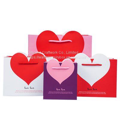 Custom Laminated Paper Wedding Gift Bag Creative Wedding Paper Bag Love Candy Handbag Paper Bag