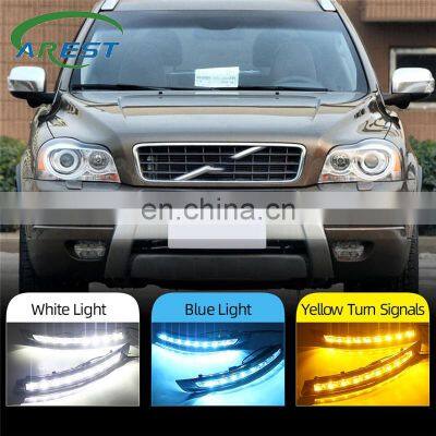 Carest 1Pari DRL For VOLVO XC90 2007 - 2013 Daylight Daytime driving Running Lights turn signal light Fog lamp