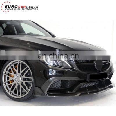C63 Front Lip Fit for MB C-class W205 C63 2014-2016year Sedan to B-style Carbon Fiber C63 Carbon Front Spoiler photo-4