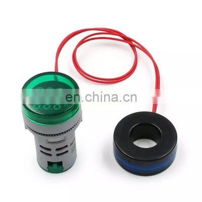 Mini Digital Voltmeter Ammeter 22mm Square AC 50-500V 0-100A Amp Volt Voltage Tester Meter Dual LED Indicator Pilot Lamp Light photo-4