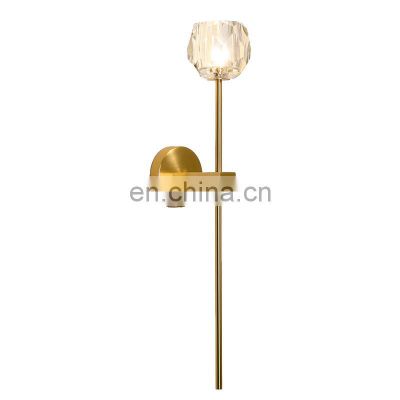 Nordic Metal Gold Glass Wall Lamp Decorative Indoor Led Minimalist Wall Lights