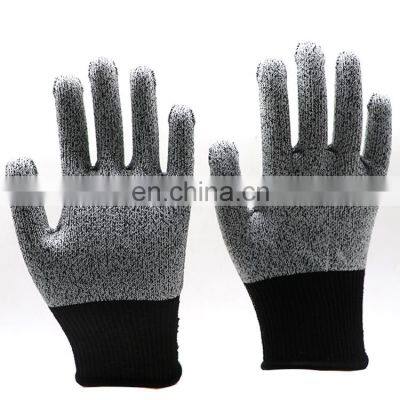 New Style Level 5 Food Grade Cut Proof Gloves With Elastic Polyester Cuff Cut Resistant Gloves For Food Preparation