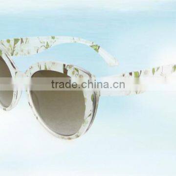 Ladies New Model Flower Heat Transfer Printing Frame Sunglasses photo-5