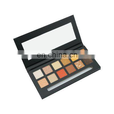 Private Logo Magnetic Makeup Cardboard Palette Packaging Bulk 12 Color Empty Eyeshadow Palette With Clear Window