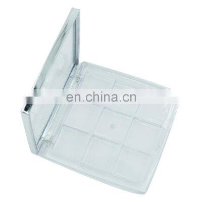 Transparent Plastic Magnetic Eye Shadow Acrylic Container Wholesale Face Luxury Custom Empty Rectangle Clear Eyeshadow Palette