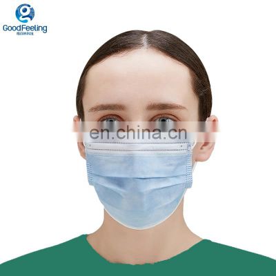 GoodFeeling Medical Surgical Mask Black Surgical Mask Soft Breathable Spunlace Medical 3ply Face Mask