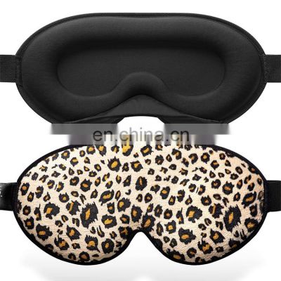 Sleep Mask 100% Blackout 3D Contoured Eye Mask with Adjustable Strap for Sleeping Comfortable & Soft Night Blindf