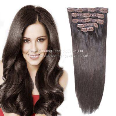 Natrual Color Clip-in Human Hair Extension With Factory Price