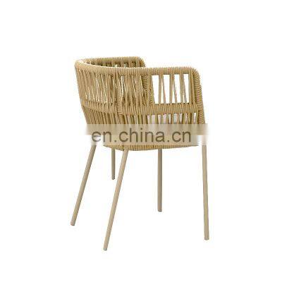 Outdoor Courtyard Dinner Chair New Design Patio Furniture Leisure Four Sets Table and Chair Make With Rattan photo-2