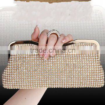 C58597S Wholesale diamond-studded Women Clutch Knuckle Rings Evening Bag
