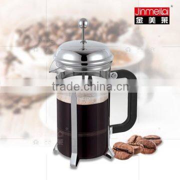 hot sale coffee press with stainless steel, chrome plated coffee plunger, coffee pot 350ml