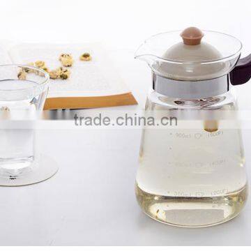 1.0 liter heat resistant Glass water pot , up to EU standard kettle, plastic handle and lid, hot 2016