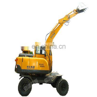 HW-75J Strong power wheel excavator used cheap excavators for sale in South Africa