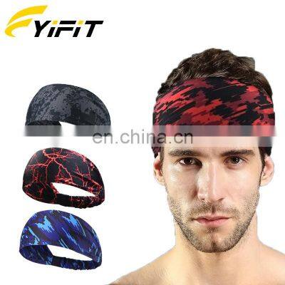 wholesale Non-slip Sweatband sport head band custom man women headband for yoga