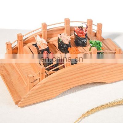 Xiangteng Custom Wholesale Japanese Food Sushi Display Packaging Creative Bamboo Sushi Bridge Sushi