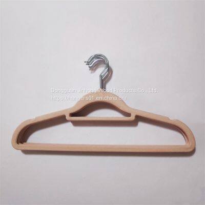 Amazon Hot Sell Sustainable Velvet Hanger Garment Usage Non-slip Flocking Hangers Soft Space Saving Rack photo-3