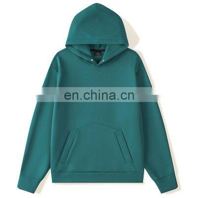 Solid Color Plus Size Unisex Long Sleeve Hooded Sweatshirt Polyester Men's Hoodies&sweatshirt Casual Blank Custom Gym Tops photo-3