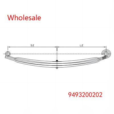 9493200202 Heavy Duty Vehicle Front Axle Wheel Parabolic Spring Arm Wholesale For Mercedes Benz