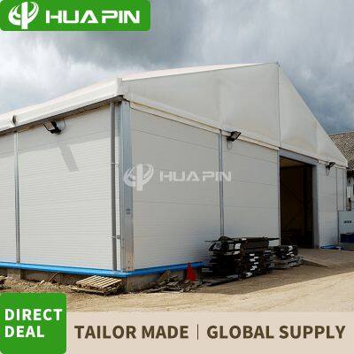 Storage tents, outdoor aluminum alloy warehouse tents, thermal insulation and anti-theft sandwich panel walls that can be repeatedly erected and dismantled