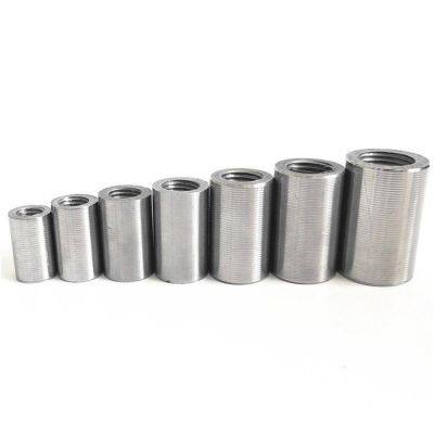 rebar sleeve, construction connecting sleeve, straight thread connecting sleeve, rebar connecting nut, threaded rebar sleeve