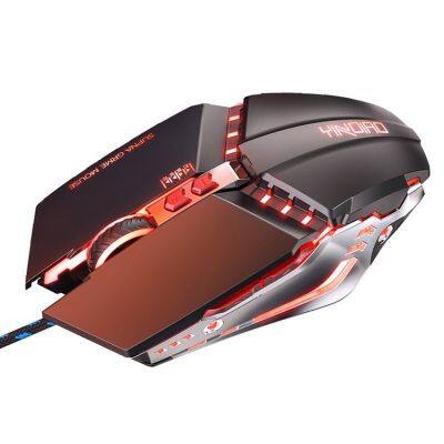 Nova promo??o de um mouse médico com fio para jogos competitivos. Mouse óptico com 7 bot?es, em metal fosco, USB, para computador