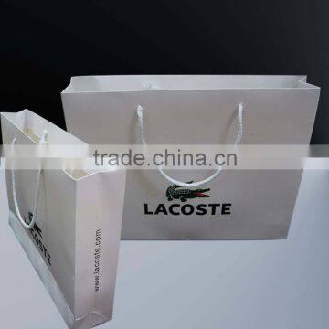 silver paper bags with your own logo, waterproof paper bag with handle