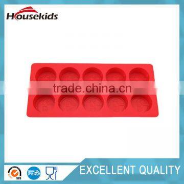 10 cups silicon ice cube tray