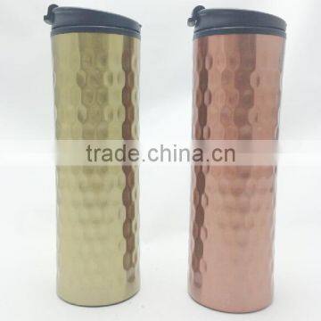 FDA Certified pitting body screw lid stainless steel travel mug