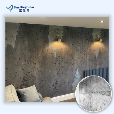 Blue Kingfisher Venetian Plaster - Manufacturer Direct Supply for High-End Residences, Artistic Texture, Matte Elegance, Sufficient Stock photo-5