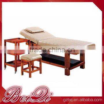 Strong and Spacious Wooden Full Body Massage Bed Beauty Salon Facial Spa Bed