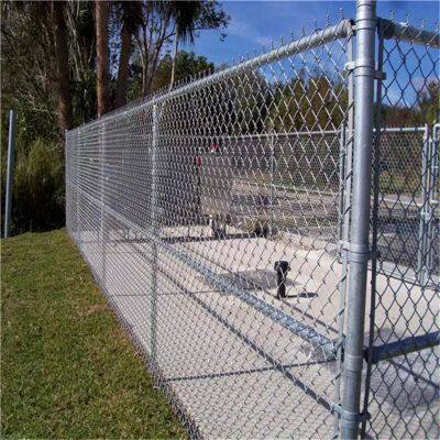 Galvanized Chain Link Fence With 2.5mm Wire Diameter for Industrial Security