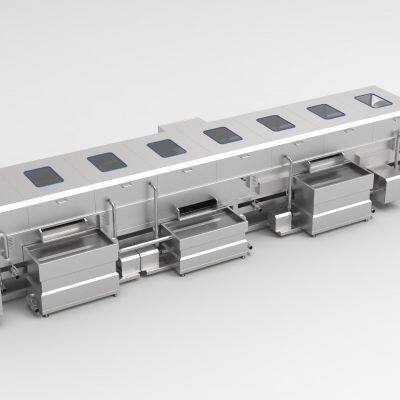 PLC Controlled Automatic Vegetable & Fruits Cleaning Line for Industrial Use