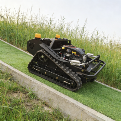 VIGORUN VTLM800 Industrieller Raupenrasenmäher mit 48V-Benzinmotor 452CC 4-Takt, selbstfahrend, ferngesteuert und kabellos