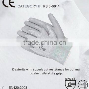 RS SAFETY PU firm grip Hand gloves manufacturers in china for work glove EN388