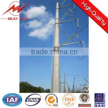 SGS 10m 12KN outdoor electric lighting poles for Africa