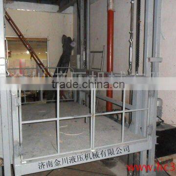 Hydraulic wall mounted goods lift table