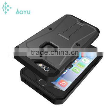 100% WaterProof Case ShockProof Case For Iphone 6 4.7 Inch Aluminum Gorilla Glass Black Metal Phone Case photo-5