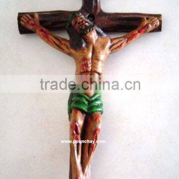 Ceramic Crucifix Cross Peru