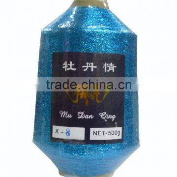 Lurex knitting yarn,MX Metallic Yarn, metalic yarn st/ms yarn, mh yarn mx yarn sparkle blue