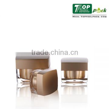 Square Shape Shining&Luxury Acrylic Cream Jar Cosmetic Packaging Jars,50g Square Cosmetic Package