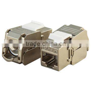 RJ45 Singer Port RJ45 Cat6A FTP Female Keystone Jack